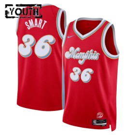 Maillot NBA Memphis Grizzlies Marcus Smart Nike 2024-25 City Edition Rouge Swingman - Enfant